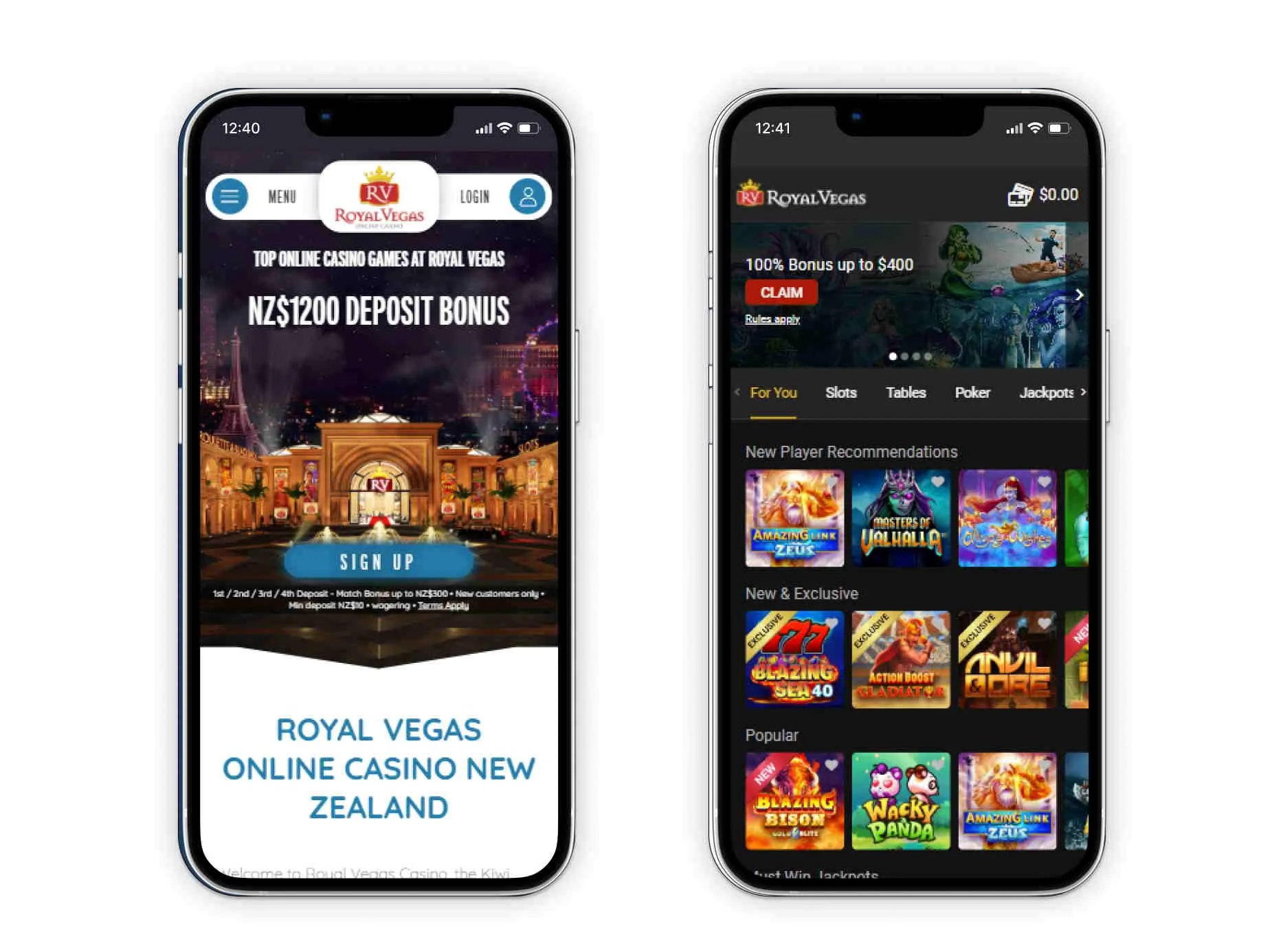 Banking Options at Royal Vegas Casino